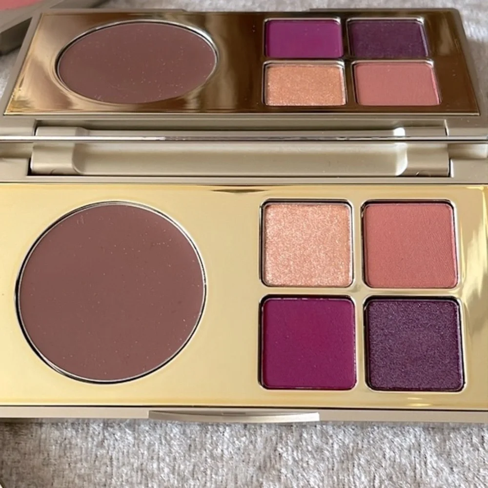 Brand New Stila Bundle Cheek Lip Eye Palette Complexion Brush Blush Bronzer Duo